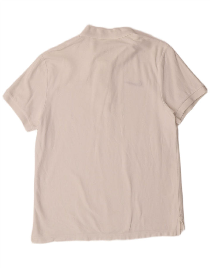 Nike Herren-Poloshirt, Größe L, Weiß