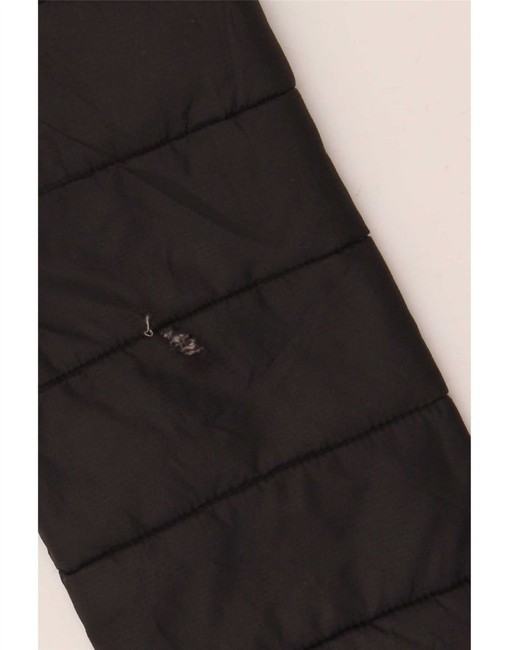 Ellesse Herren-Jacke mit Kapuze, gepolstert, Größe S, UK 36, aus schwarzem Nylon