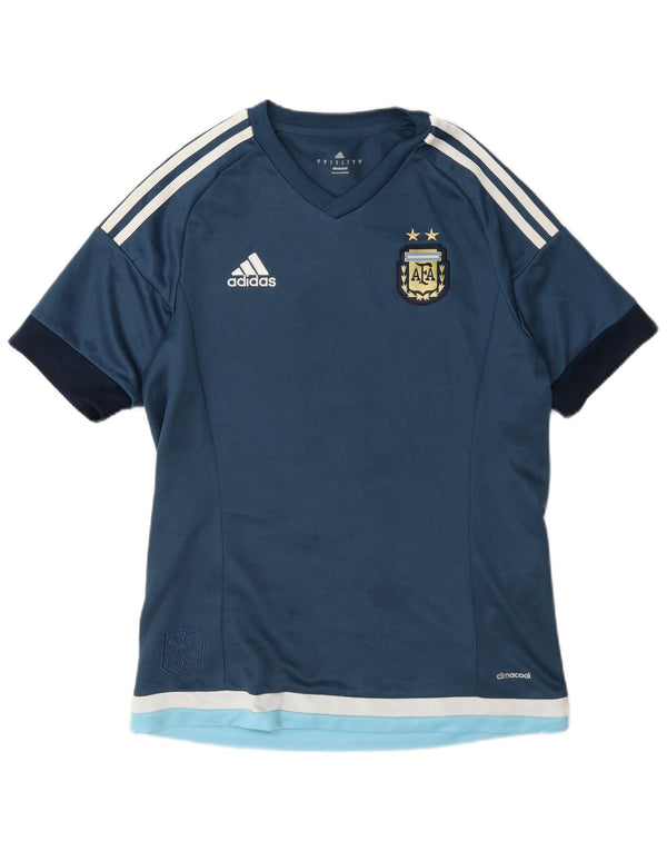 Adidas Herren Argentinien National Fußball Grafik T-Shirt Top Small Blau