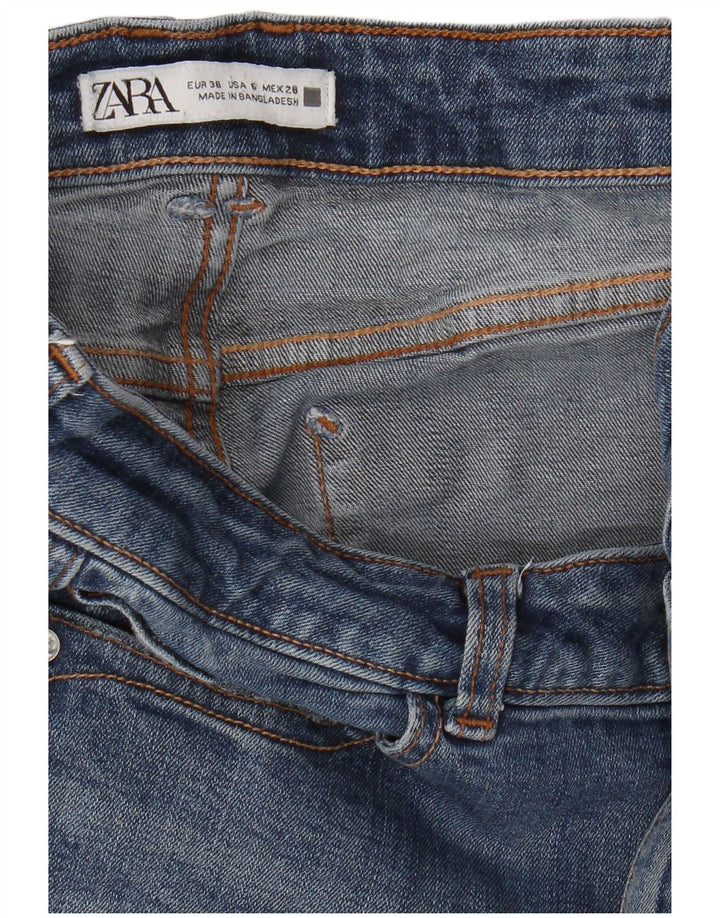Zara Damen Slim Jeans EU 38 Small W28 L26 Blau
