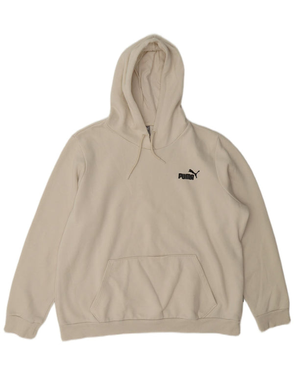 Puma Damen Kapuzenpullover UK 18 XL Off White Cotton