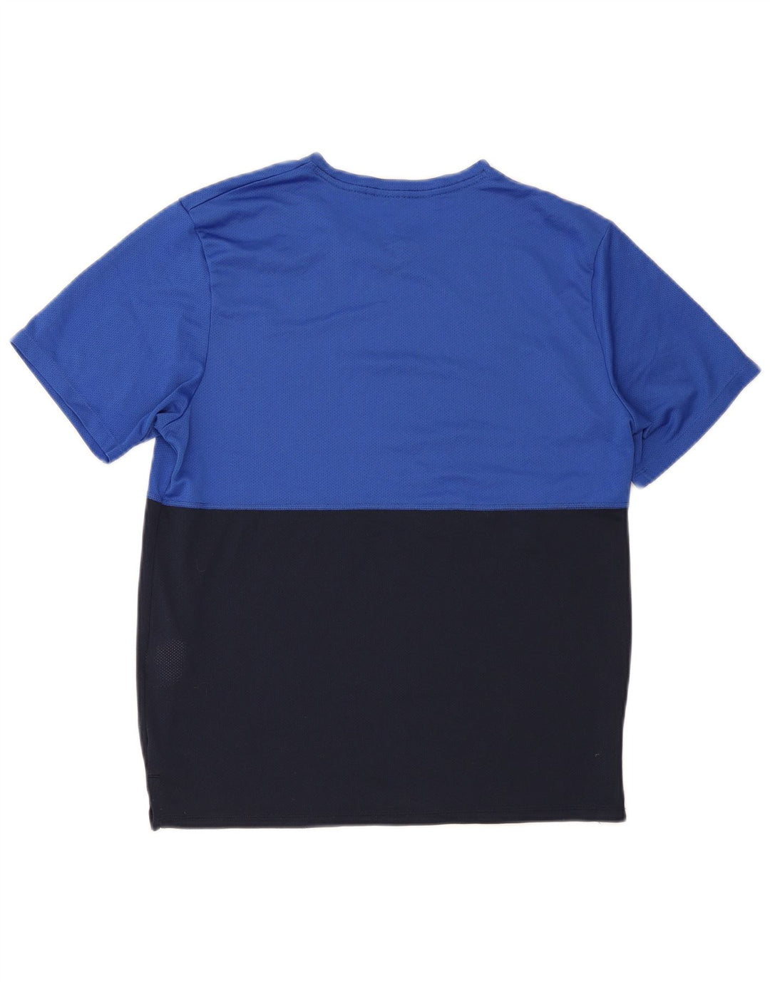 Nike Herren T-Shirt Top Mittelblau Colourblock Polyester Sport