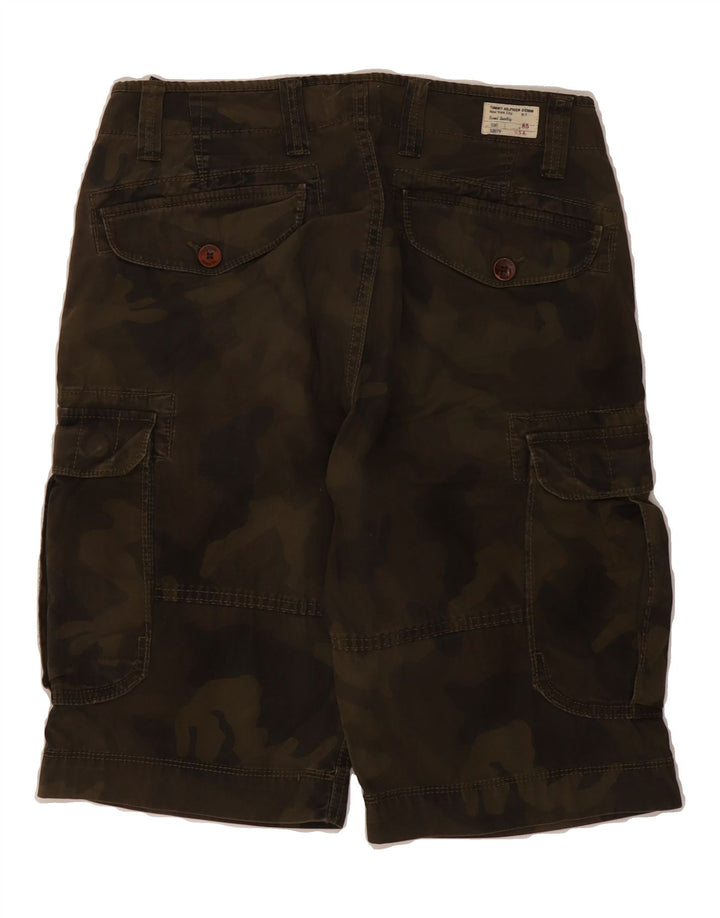 TOMMY HILFIGER Mens Cargo Shorts W31 Medium  Brown Camouflage Cotton Vintage Tommy Hilfiger and Second-Hand Tommy Hilfiger from Messina Hembry 