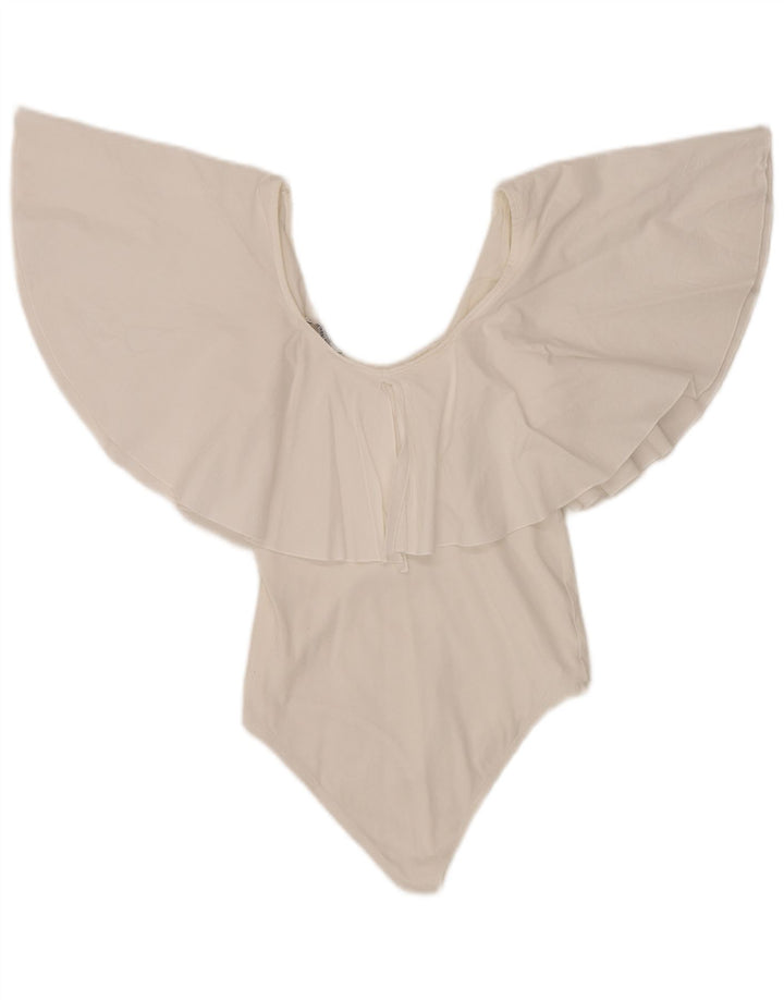 Zara Damen Bademode UK 10 Small Weiß