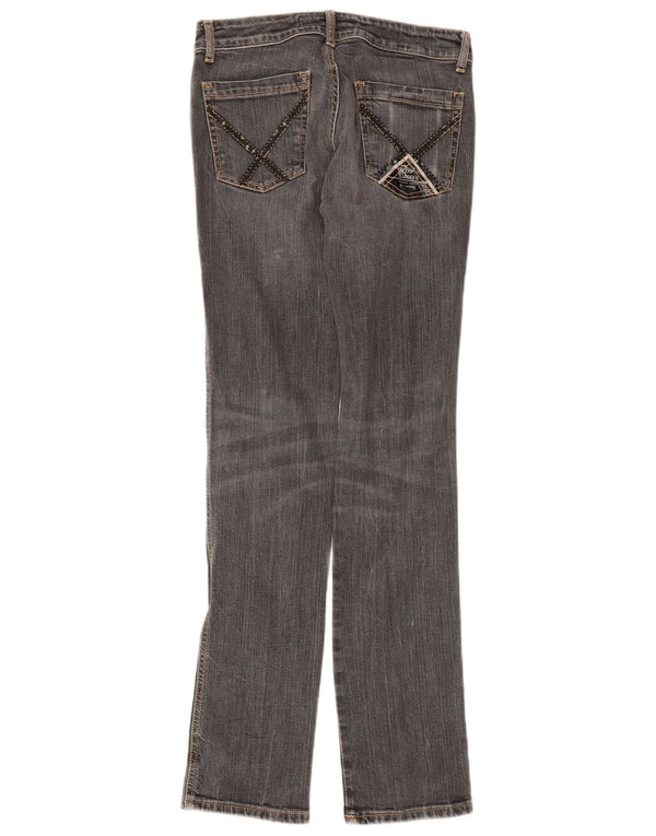 Roy Rogers Damen Slim Jeans W27 L33 Graue Baumwolle