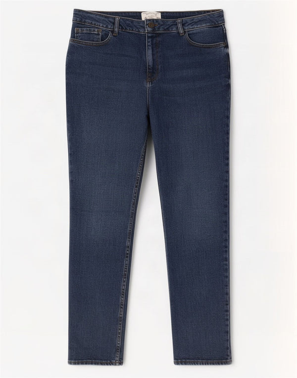 Fat Face Damen Chesham Girlfriend Slim Jeans UK 14 Large W34 L31 Blau