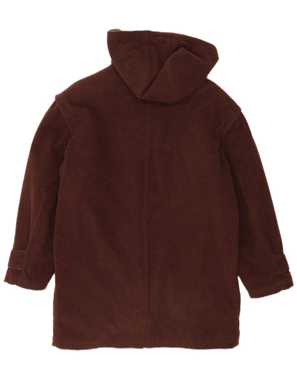Vintage Herren Dufflecoat mit Kapuze UK 40 Large Brown