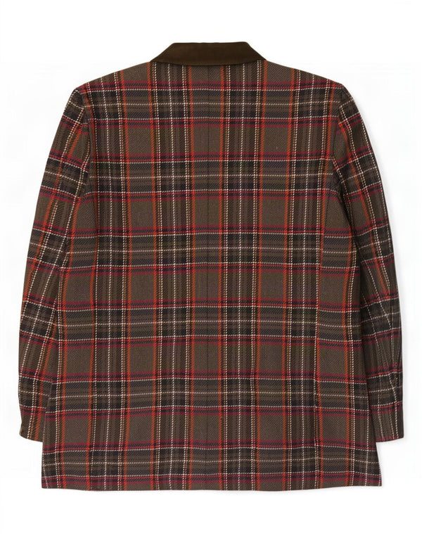 Clementino Damen-Blazer mit 3 Knöpfen, IT 42, mittelgroß, mehrfarbig, kariert