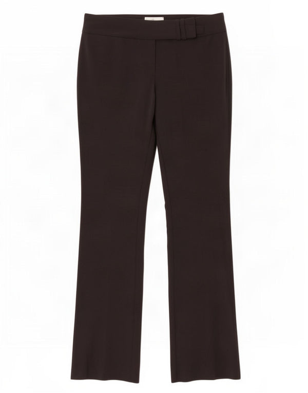 Topshop Damen Flare Anzughose UK 14 Large W32 L32 Schwarz Polyester