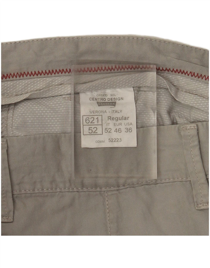 CARRERA Herren Chino-Shorts W36 Large Grau Baumwolle