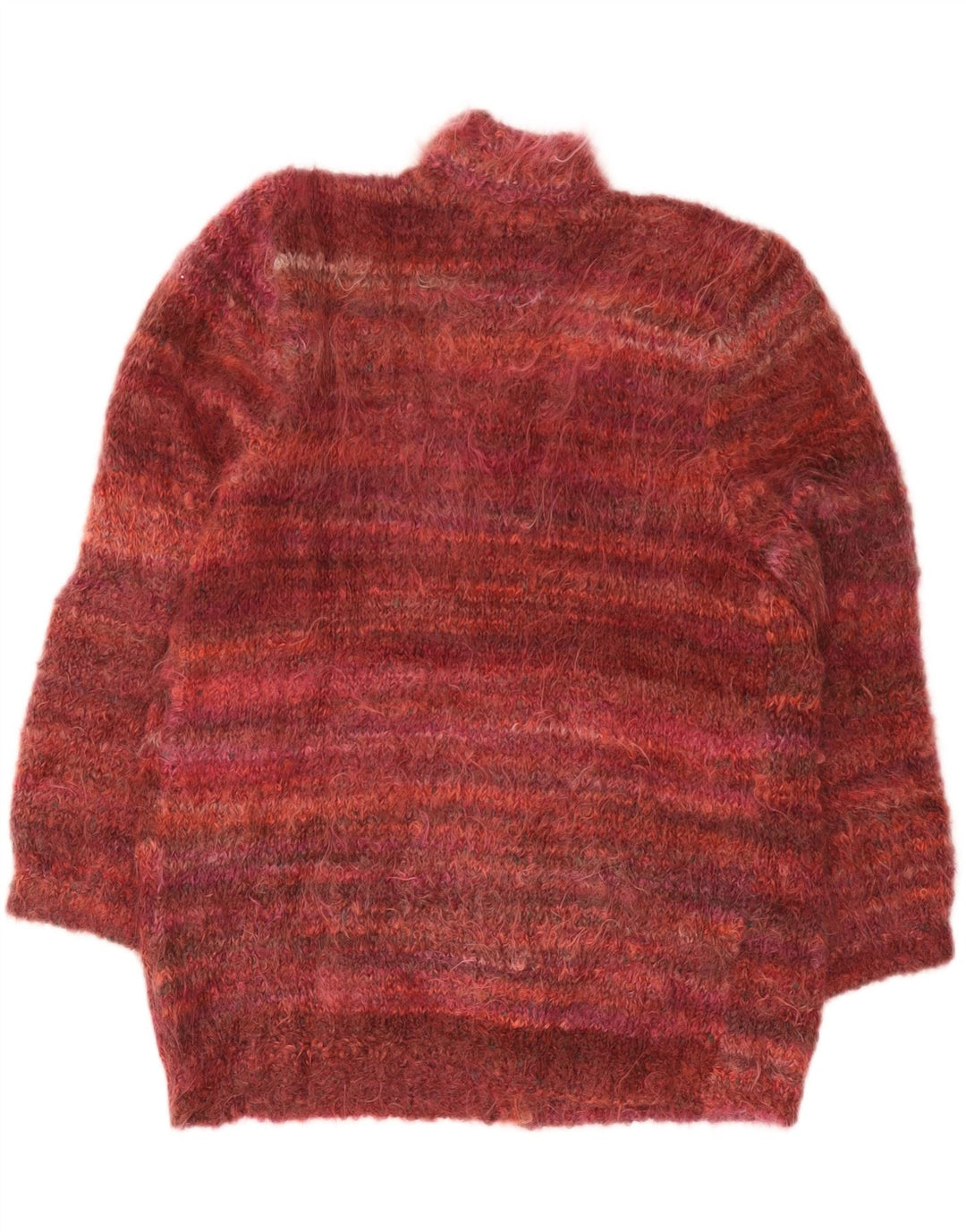 Vintage Damen Oversized Cardigan Pullover UK 18 XL Burgund