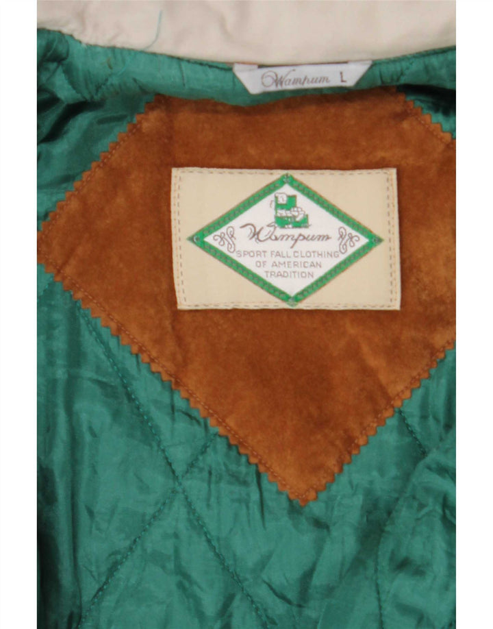 Wampum Herren-Utility-Jacke mit Kapuze, UK 40, große graue Viskose