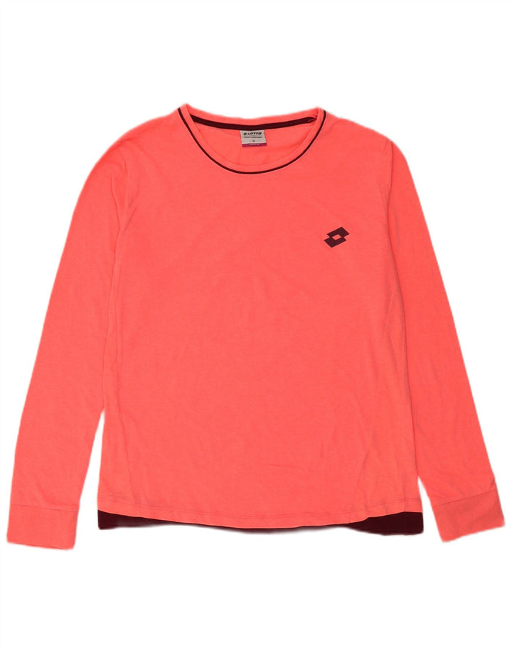 Lotto Damen Top Langarm UK 14 Mittelrosa Polyester
