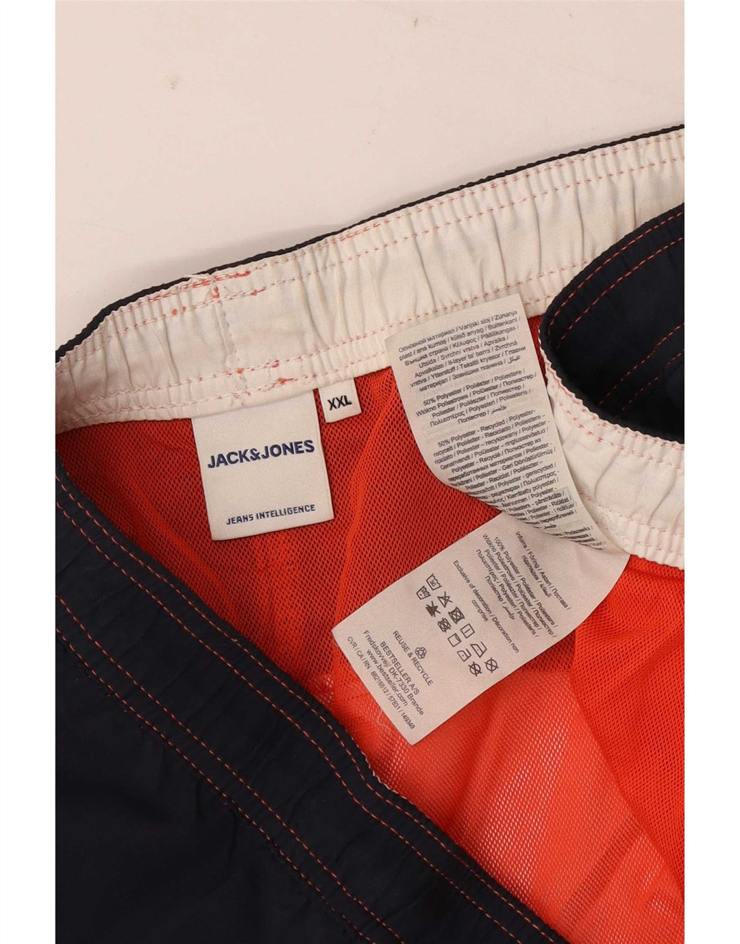 Jack & Jones Herren Badeshorts 2XL Mehrfarbig gestreift aus Polyester