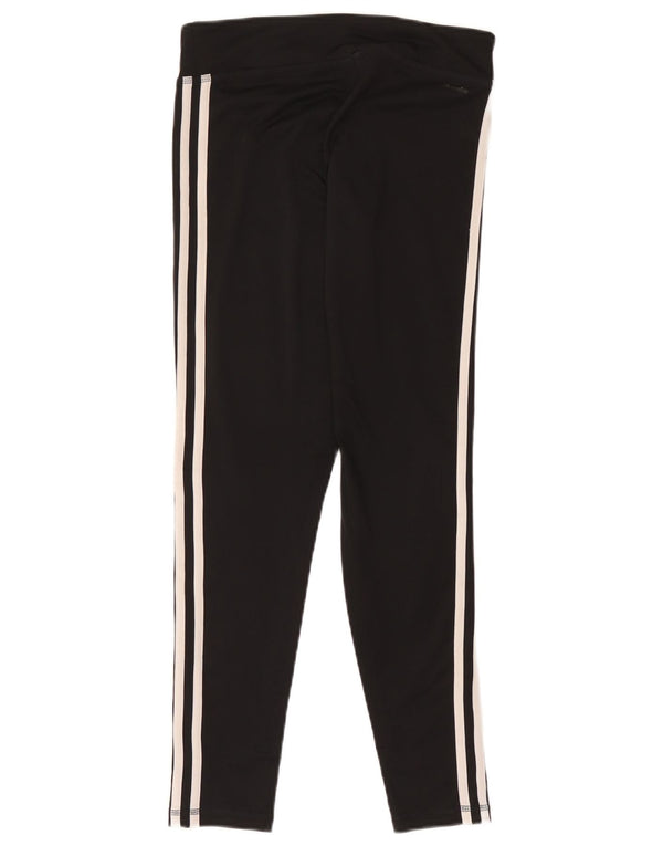 Adidas Damen Leggings UK 8/10 Small Schwarz Polyester