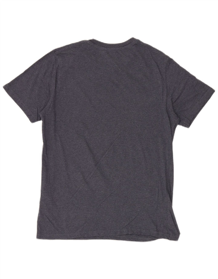 Levi's Herren-T-Shirt-Oberteil aus mittelblauer, melierter Baumwolle