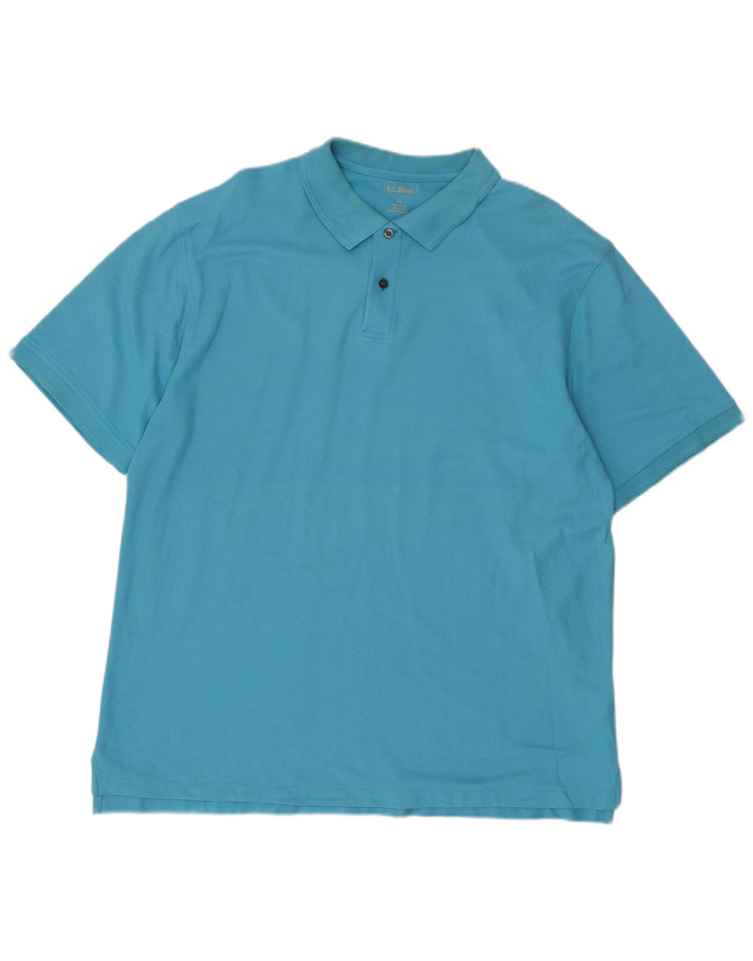 L.L.BEAN Herren Poloshirt XL Blau Baumwolle