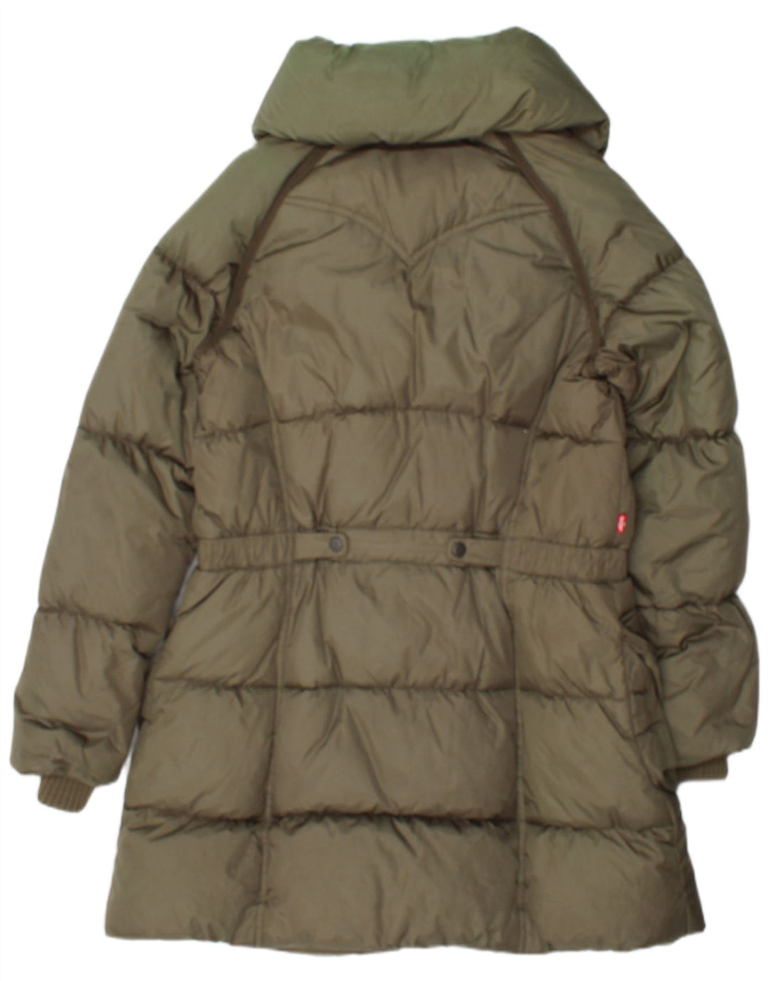 Levi's Damen Wattierter Mantel UK 16 Large Grünes Nylon