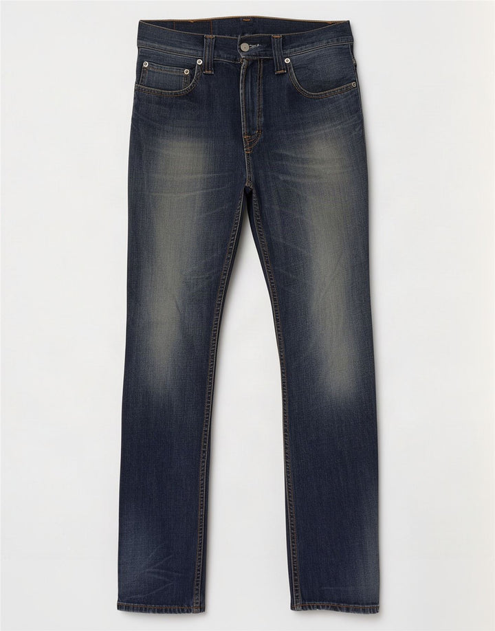 Levi's Herren 506 Straight Jeans W30 L34 Marineblaue Baumwolle