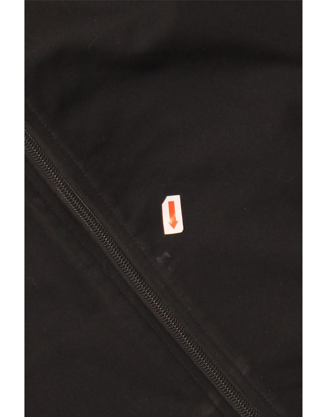 ADIDAS Damen-Trainingsanzug-Top-Jacke UK 12/14 Mittelschwarzes Polyester