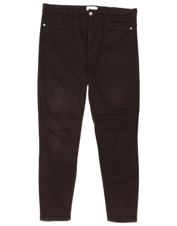 Zara Damen Skinny Jeans EU 46 2XL W36 L27 Schwarz