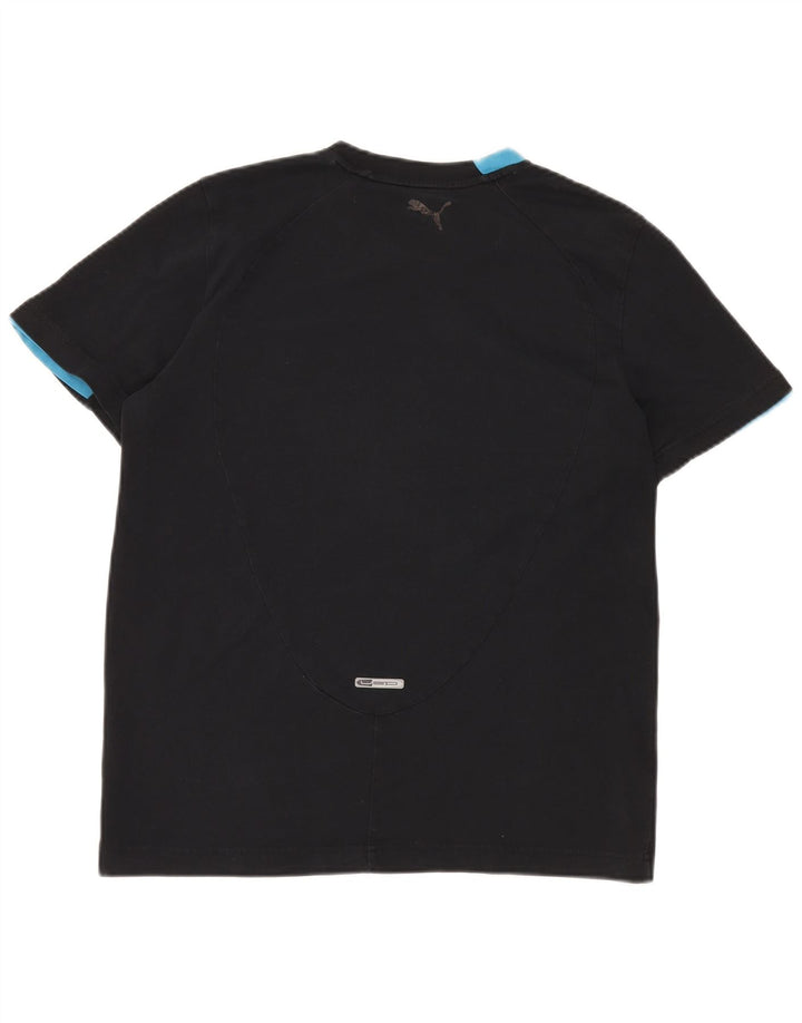 PUMA Herren Grafik T-Shirt Top Medium Schwarz Baumwolle