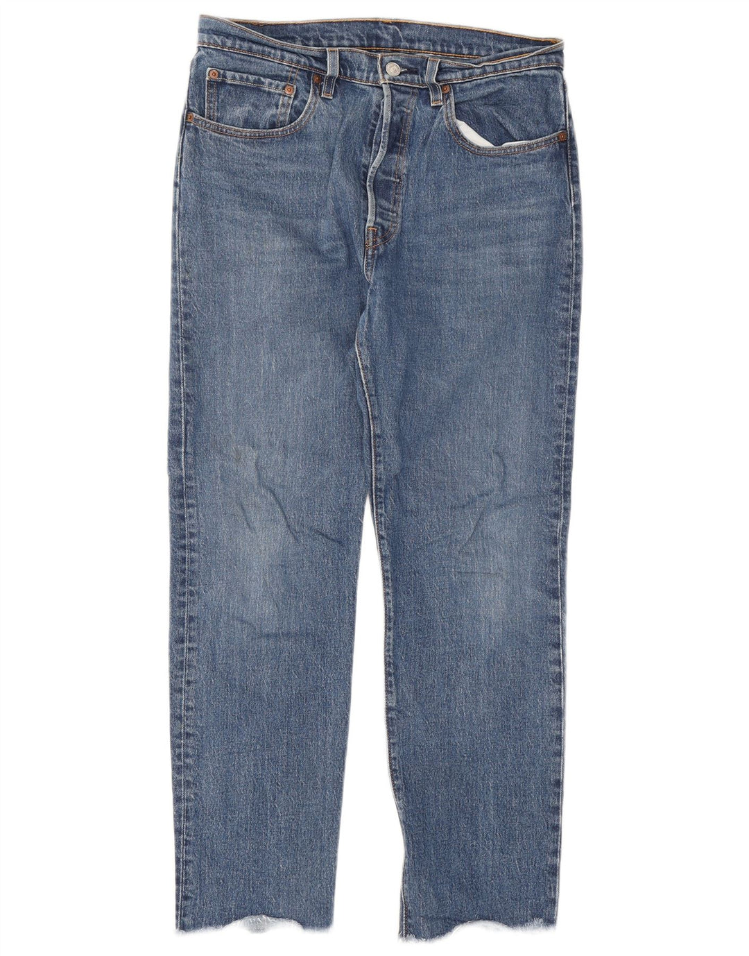 Levi's Herren 501 Straight Jeans W30 L30 Blaue Baumwolle