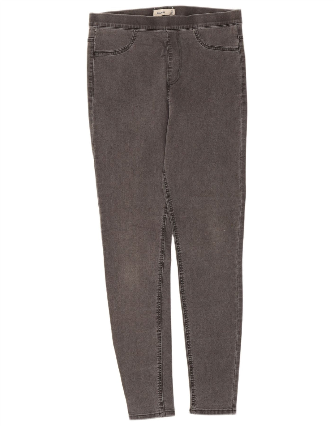 Marks & Spencer Damen Jegging-Jeans UK 12 Medium W30 L28 Graue Baumwolle