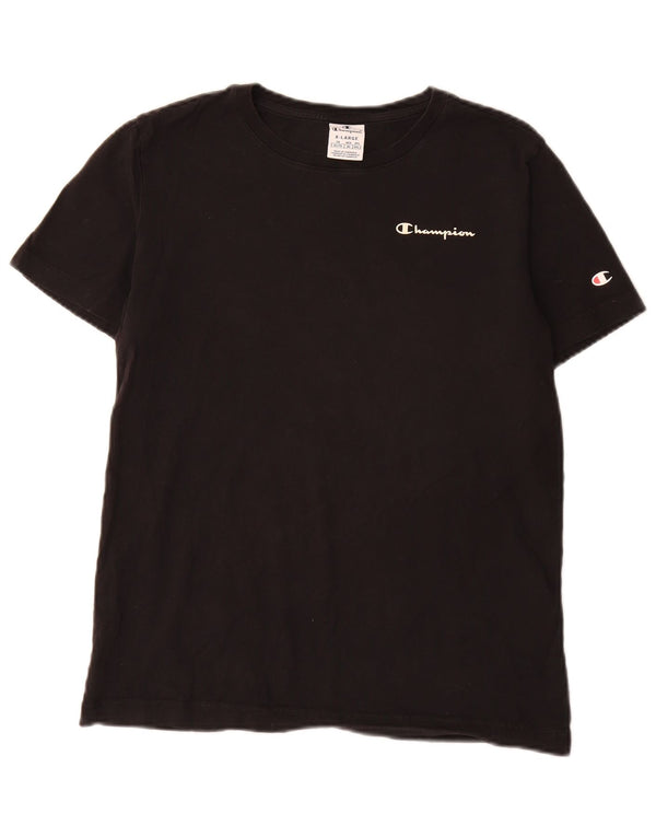 Champion Damen T-Shirt Top UK 18 XL Schwarz Baumwolle