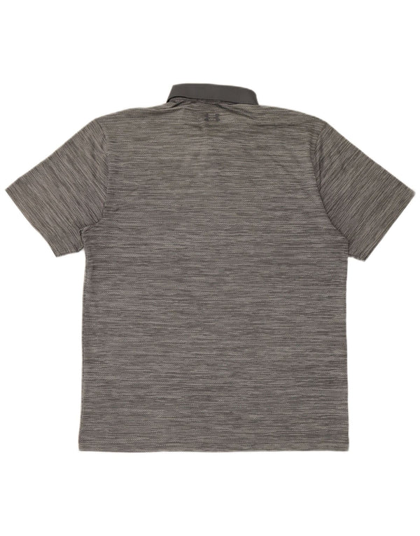Under Armour Mens Polo Shirt Large Grey Flecked Polyester