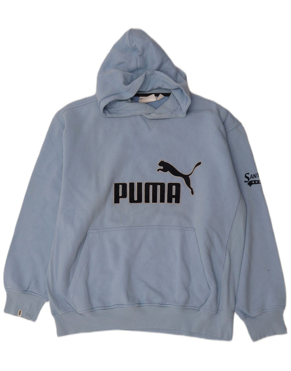 Puma Herren Graphic Hoodie Pullover XL Blau Baumwolle