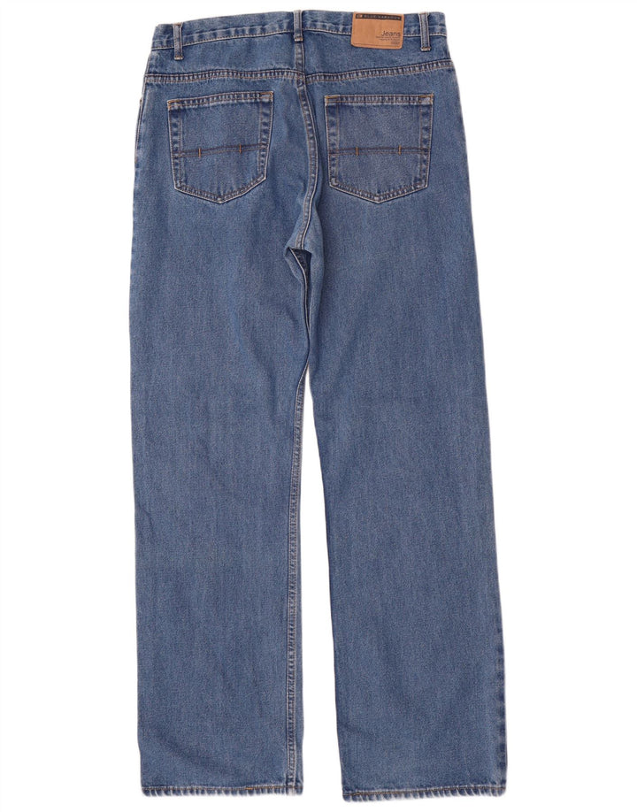 Marks & Spencer Herren Blue Harbor Straight Jeans W34 L33 Baumwolle