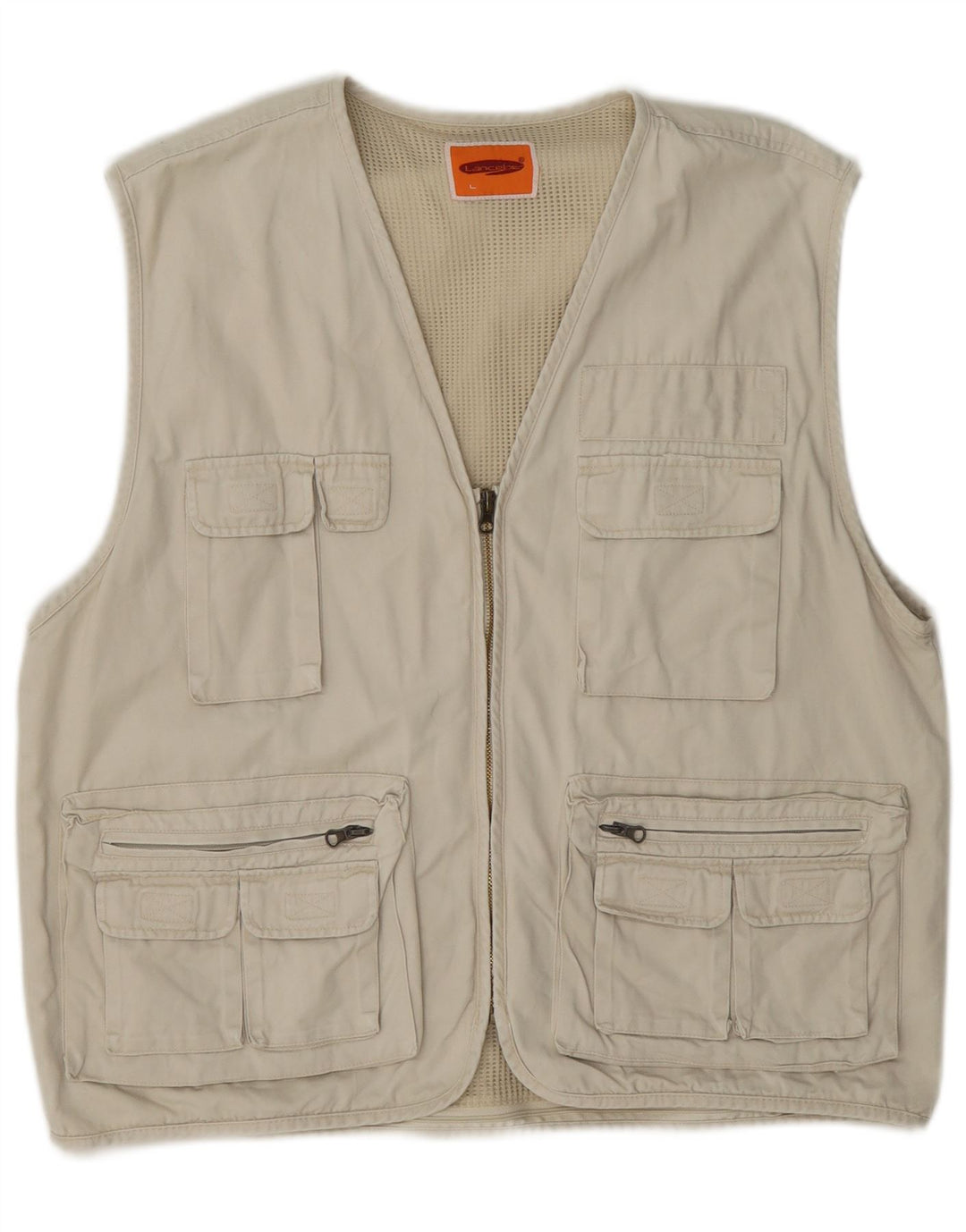 Lancelot Herren Utility Gilet UK 40 Large Beige