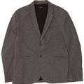 Vintage Herren 2-Knopf-Blazerjacke UK 38 Mittelgraue Baumwolle