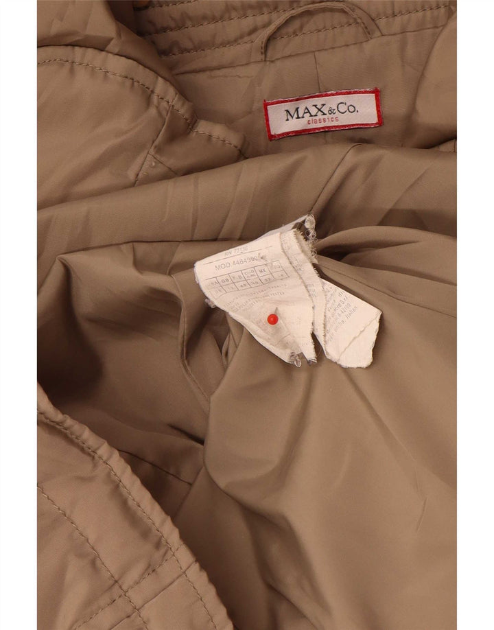 Max & Co. Wattierte Damenjacke UK 12 Medium Beige Polyester Classic