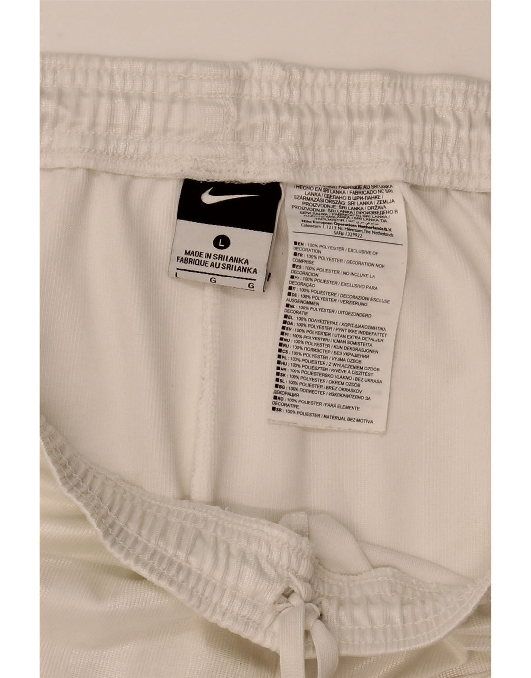 Nike Herren-Sportshorts, groß, aus weißem Polyester