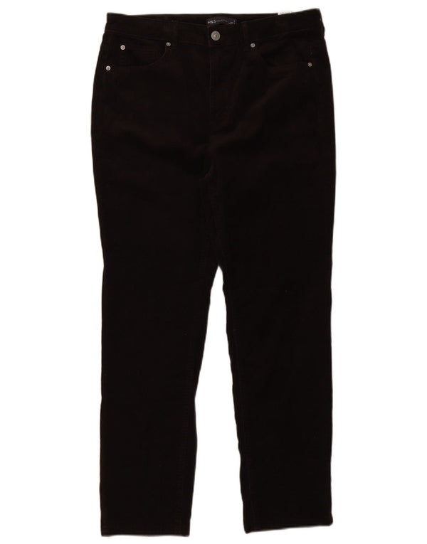 Gerade Cordhose für Damen von Marks & Spencer (UK 14, Größe L: W32, L27), Braun