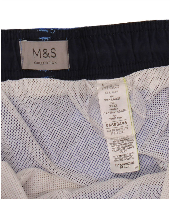 Marks & Spencer Herren Badeshorts 3XL Blau Polyester