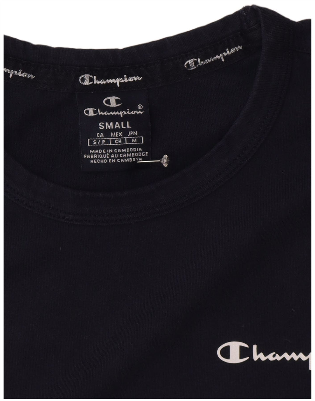 Champion Herren T-Shirt Top Small Marineblau