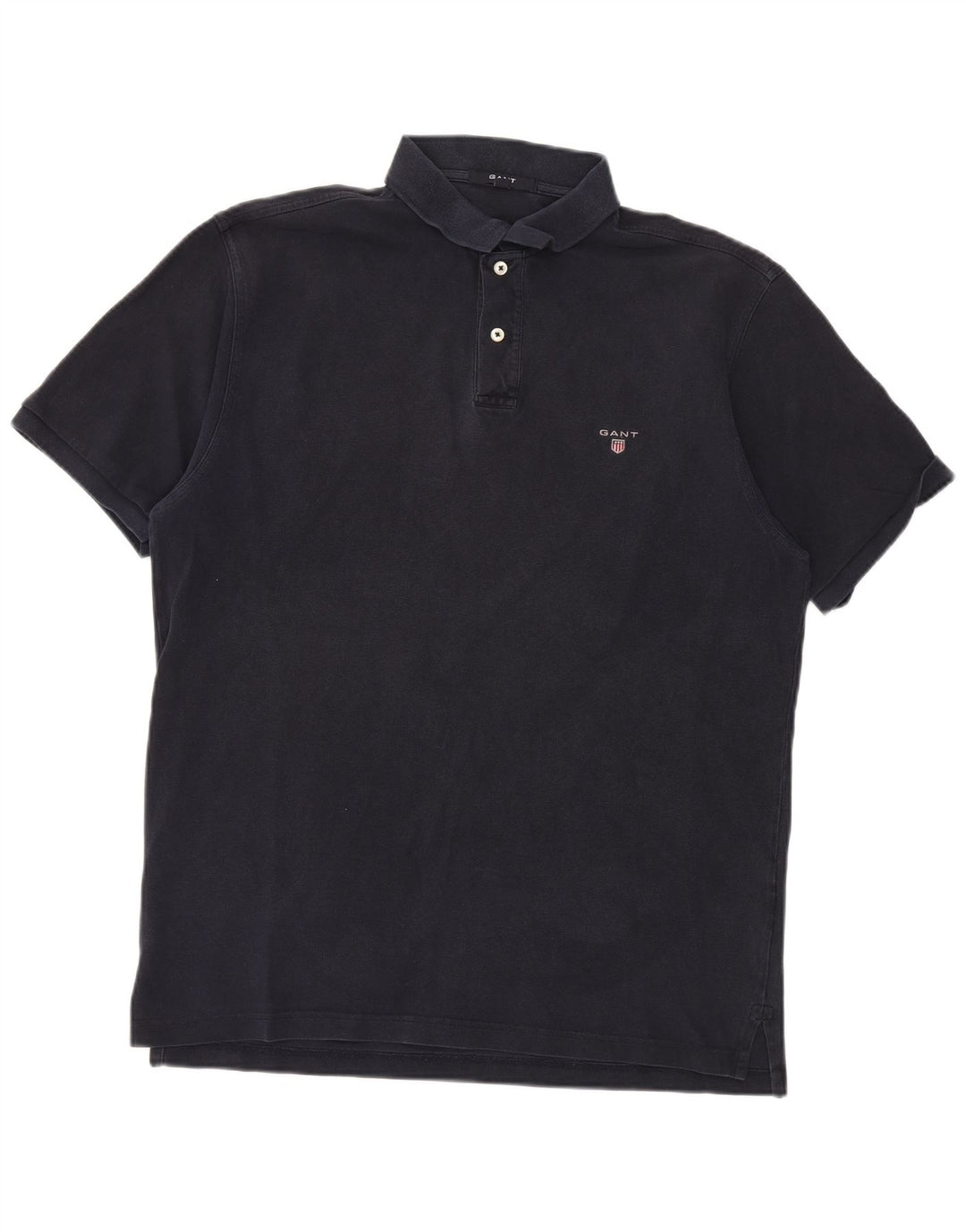 Gant Herren Poloshirt XL Marineblau Baumwolle