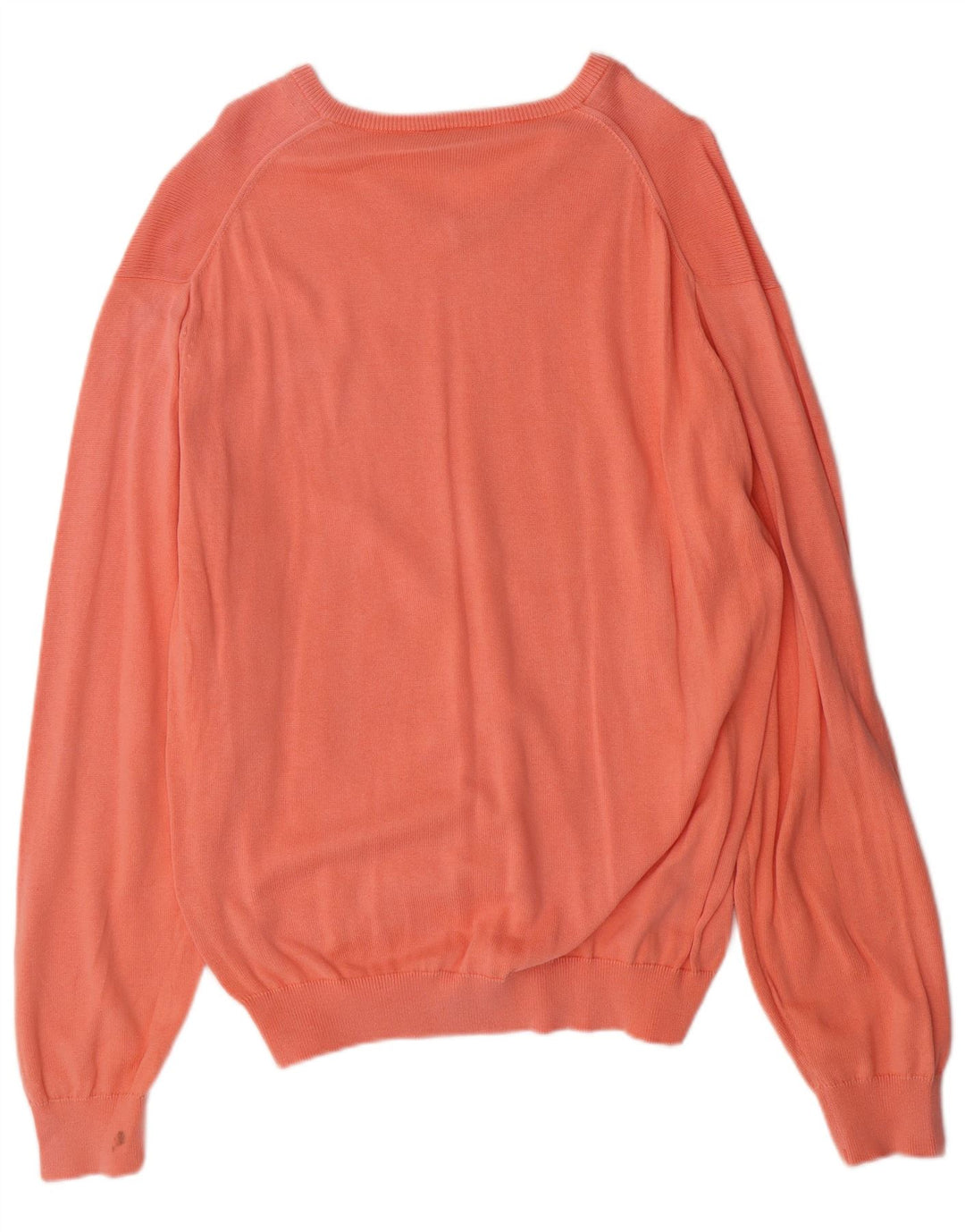 LACOSTE Herren-Pullover mit V-Ausschnitt, Größe 4, mittelorange