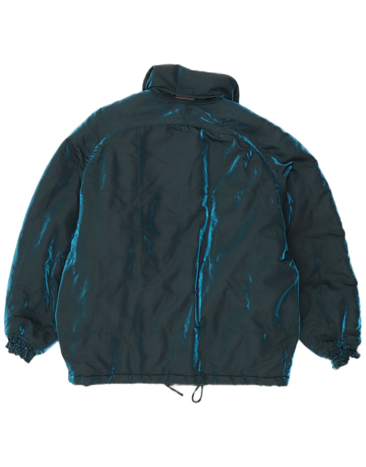 Ellesse Damen-Kapuzen-Übergröße, wattierte Jacke, IT 42, mittelmarineblau