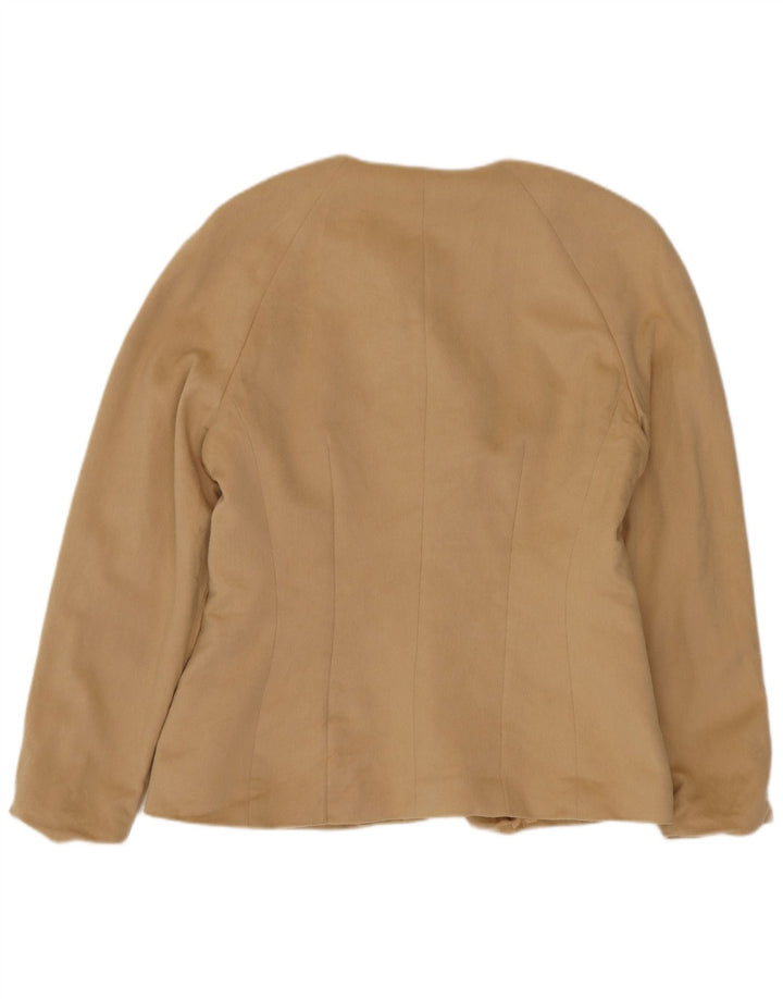 Escada Damen-Blazer von Margaretha Ley mit 6 Knöpfen, EU 38, Mittelbeige