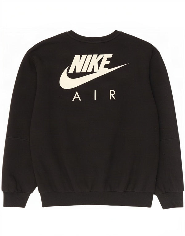 Nike Herren Graphic Sweatshirt Pullover 2XL Schwarz Baumwolle