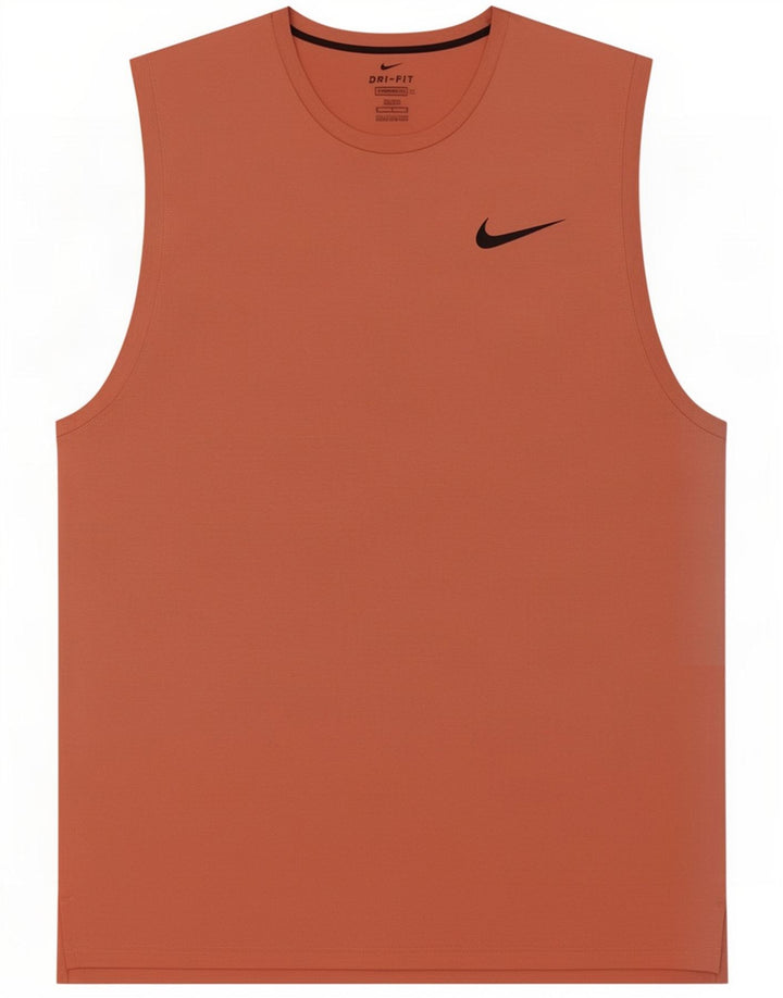 Nike Herren Dri Fit Standard Weste Top Mittelbraunes Polyester