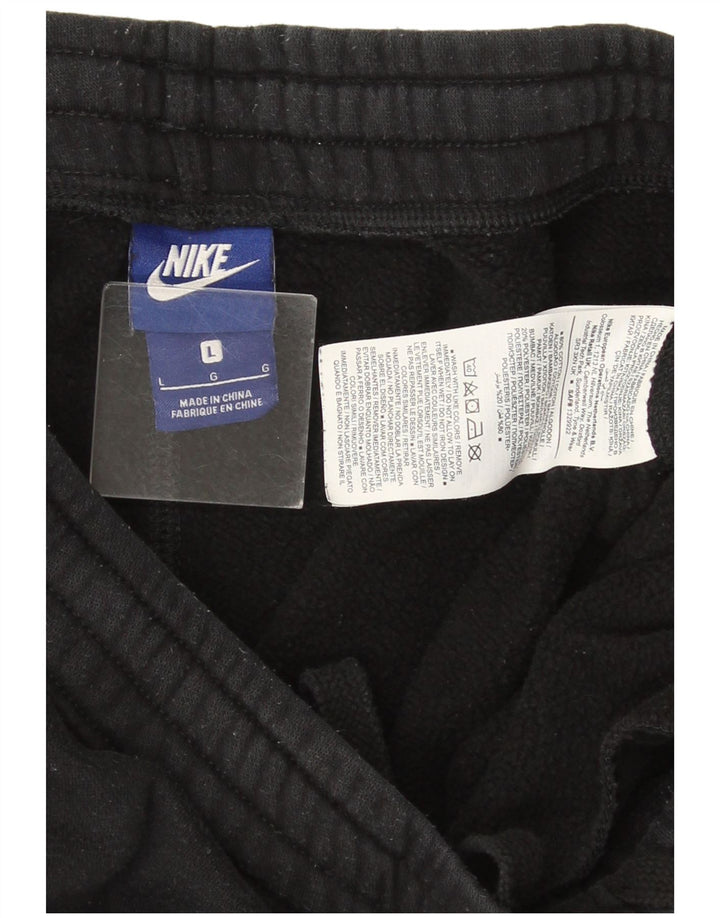 Nike Herren-Trainingshose, Jogginghose, Größe L, Schwarz, Baumwolle