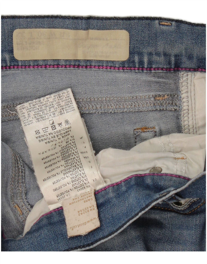 DIESEL Damen Skinny Jeans W30 L28 Blaue Baumwolle