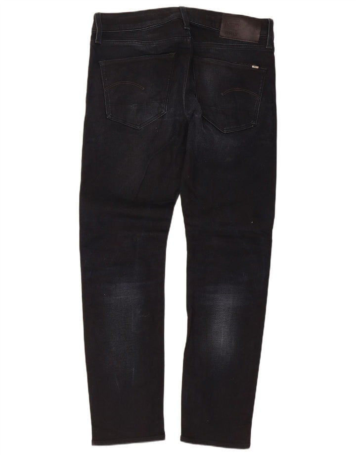 G-Star Herren Slim Jeans W32 L30 Schwarze Baumwolle