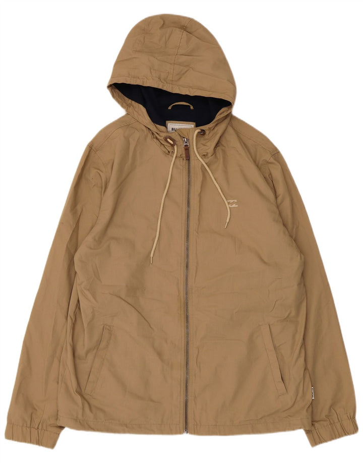 Billabong Herren Bomberjacke mit Kapuze UK 40 Large Beige Polyester
