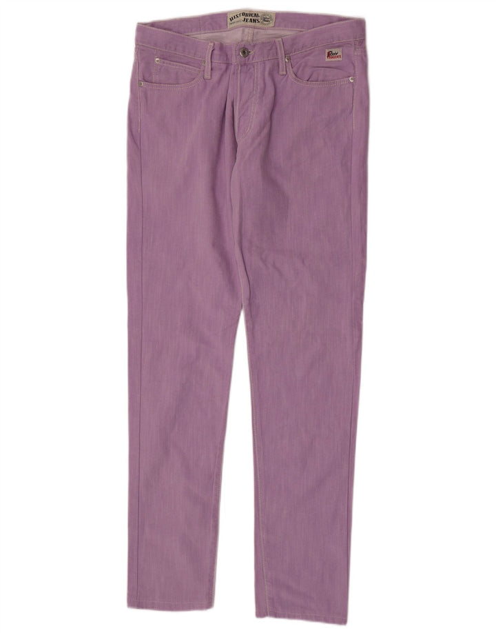 Roy Rogers Damen Slim Jeans W33 L32 Lila Baumwolle